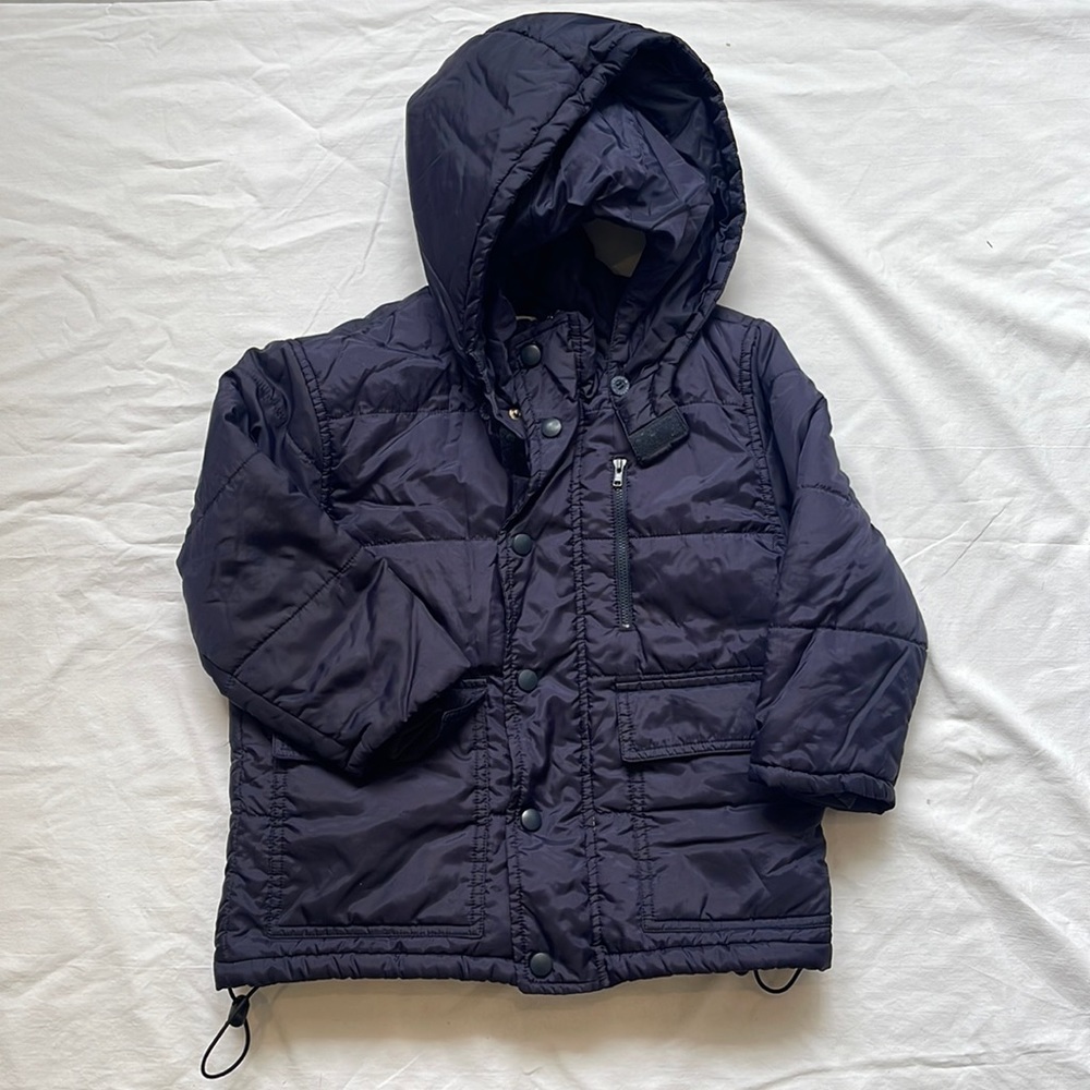 ENRICO COVERI NAVY BLUE DOWN JACKET SIZE 6